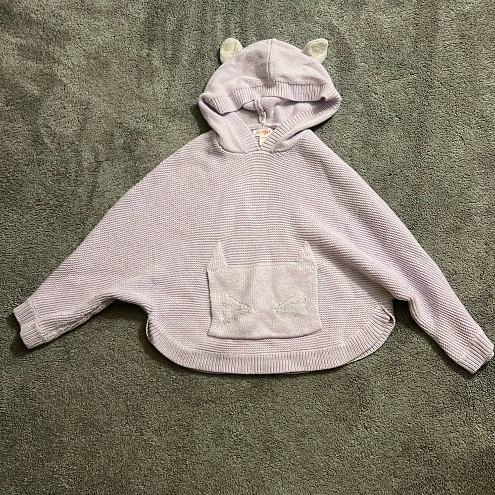 Cat and Jack cat hood sweater